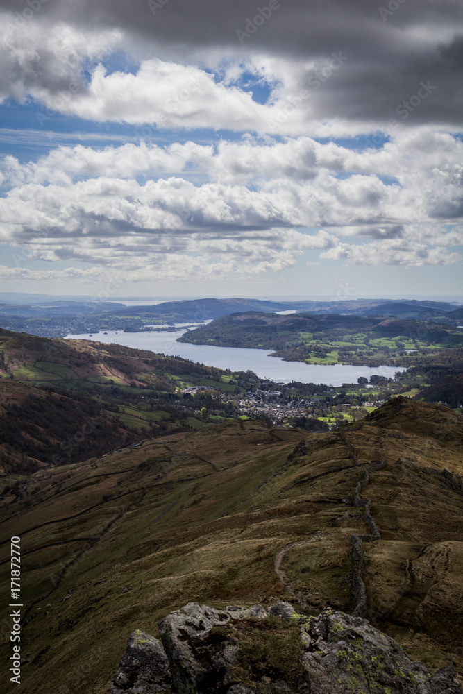 outside in the lake district hiking adventure