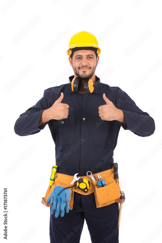 Smiling worker Smiling worker