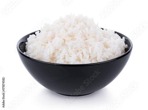 Wallpaper Mural Rice in a bowl on a white background Torontodigital.ca