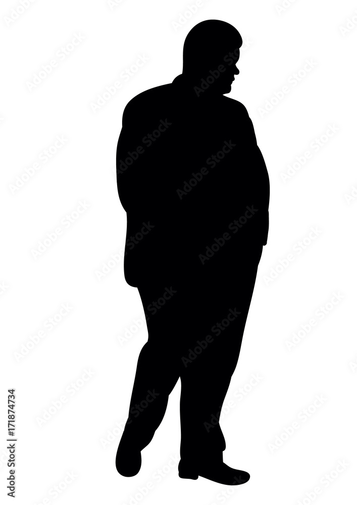silhouette man stands alone