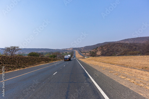 Road Highway Vehicles Landscape