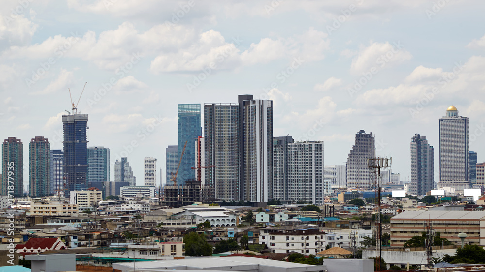 Panorama of bangkok cityscape, Thailand