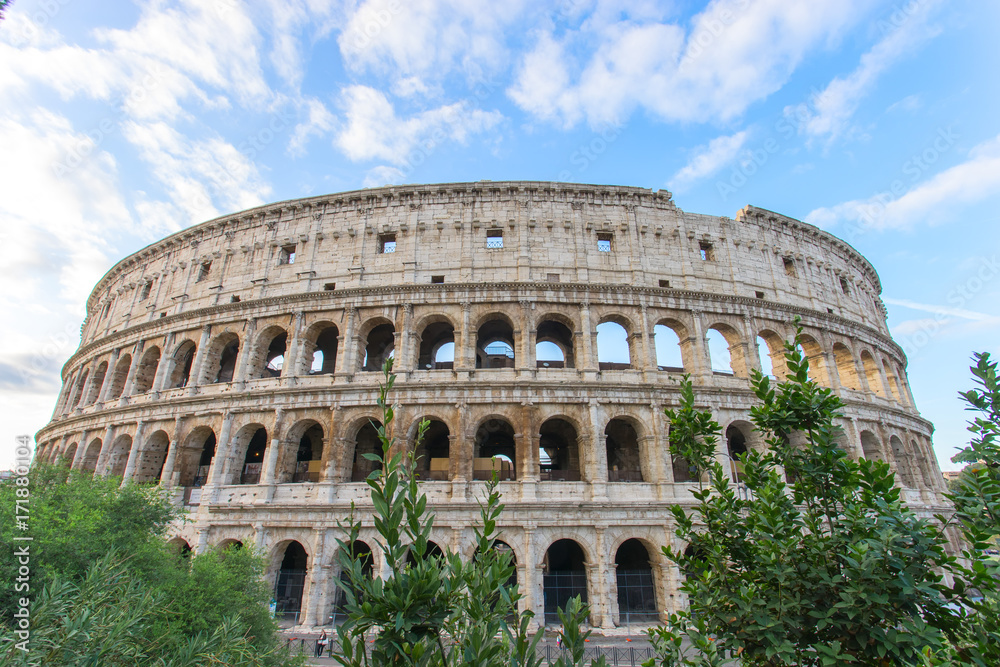 The iconic Colosseum in Rome, Italy