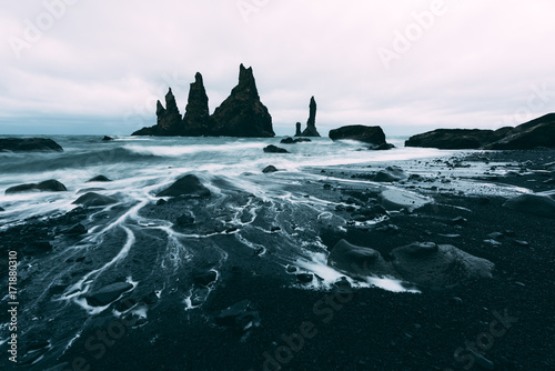 Basalt rock formations "Troll toes"