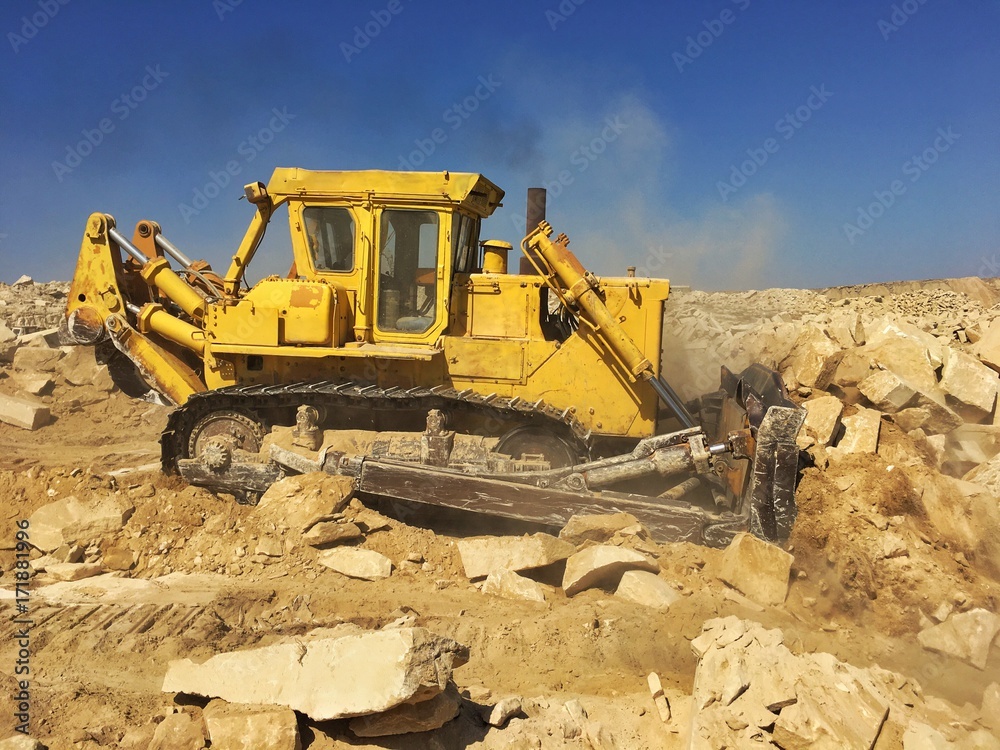 Obraz premium industry tractor