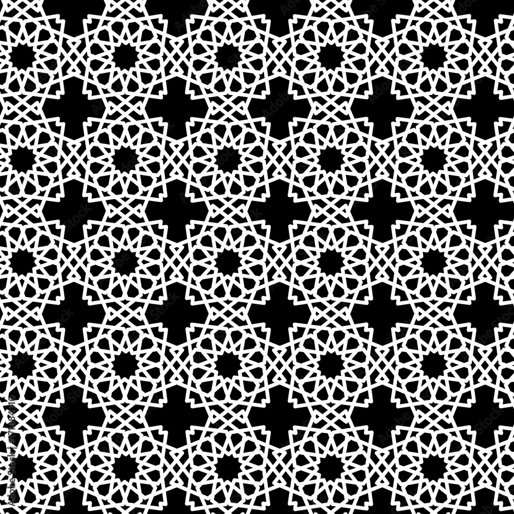 Arabesque star seamless pattern. Arabesque star seamless pattern.