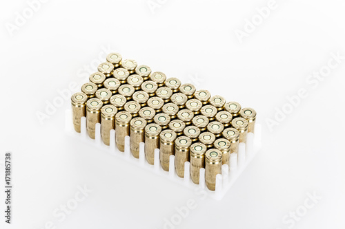 Bullets isolated on white