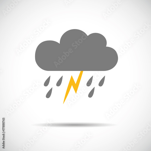 gewitterwolke mit blitz