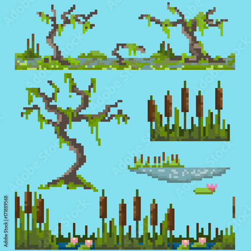 A set of pixel elements