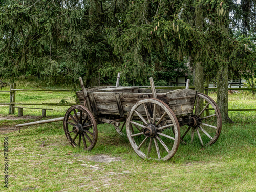 Old wooden cart