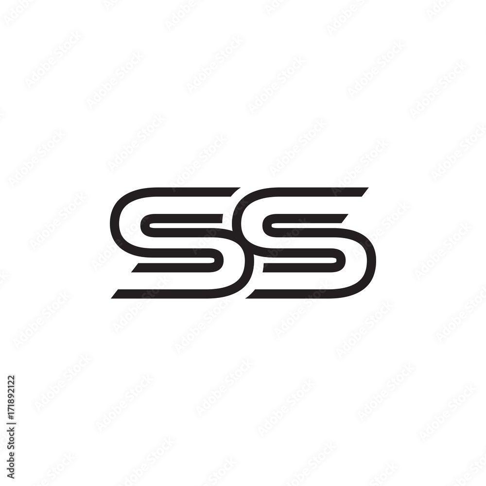 initial letter logo line unique modern SA to SZ initial letter logo line unique modern SA to SZ