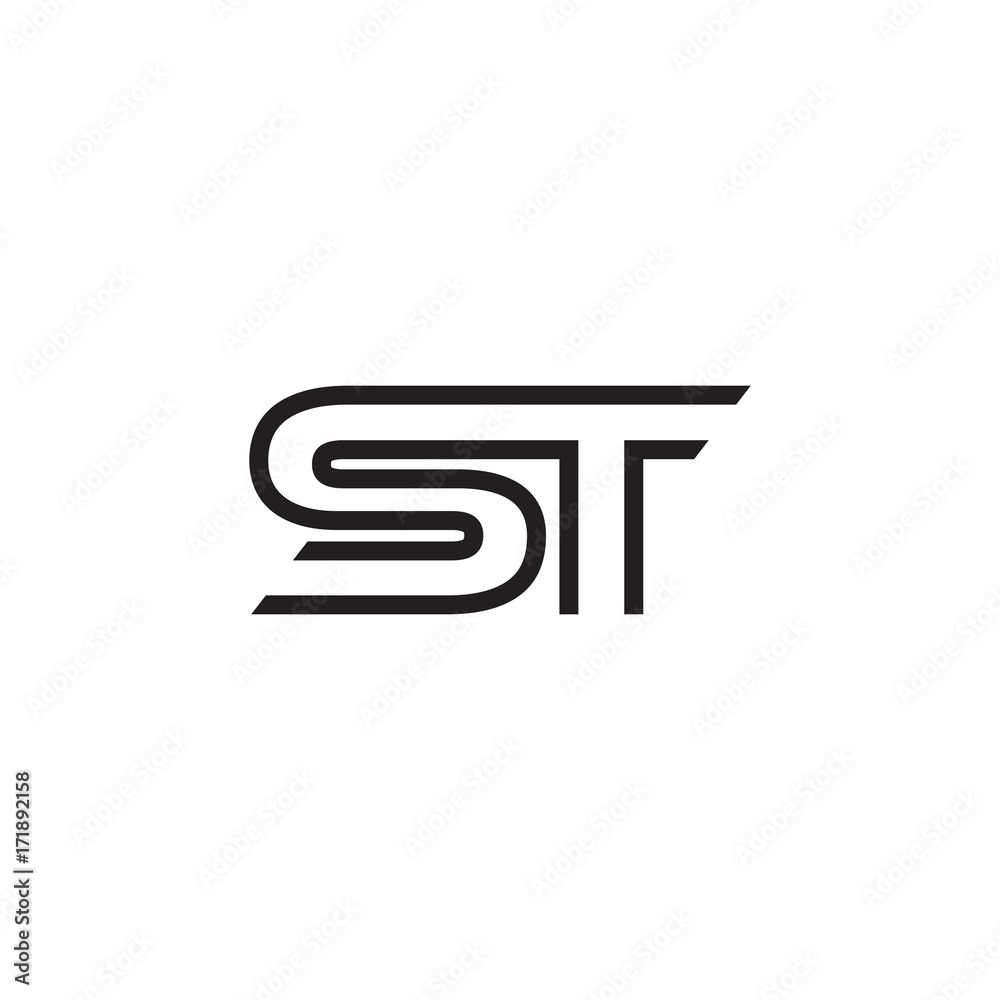 initial letter logo line unique modern SA to SZ initial letter logo line unique modern SA to SZ