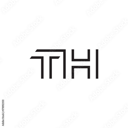 initial letter logo line unique modern TA to TZ
