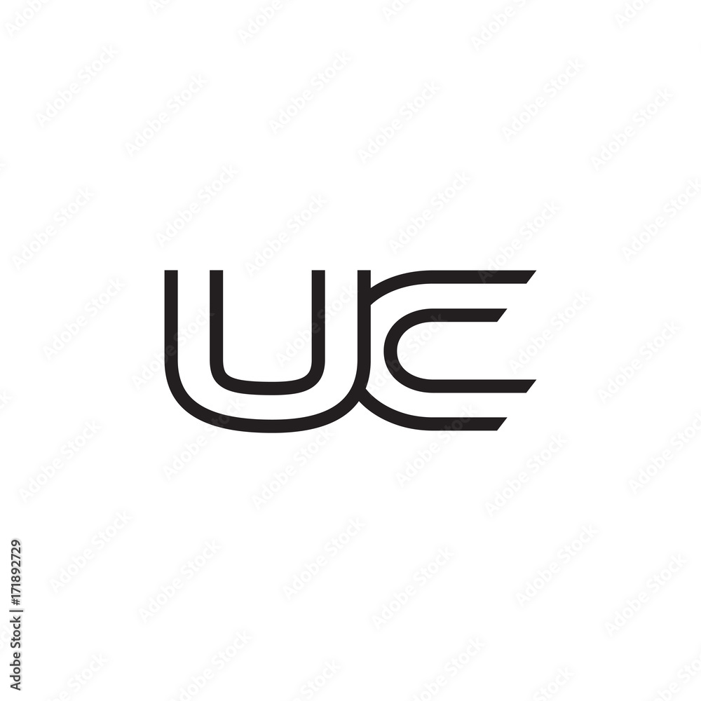 initial letter logo line unique modern UA to UZ initial letter logo line unique modern UA to UZ