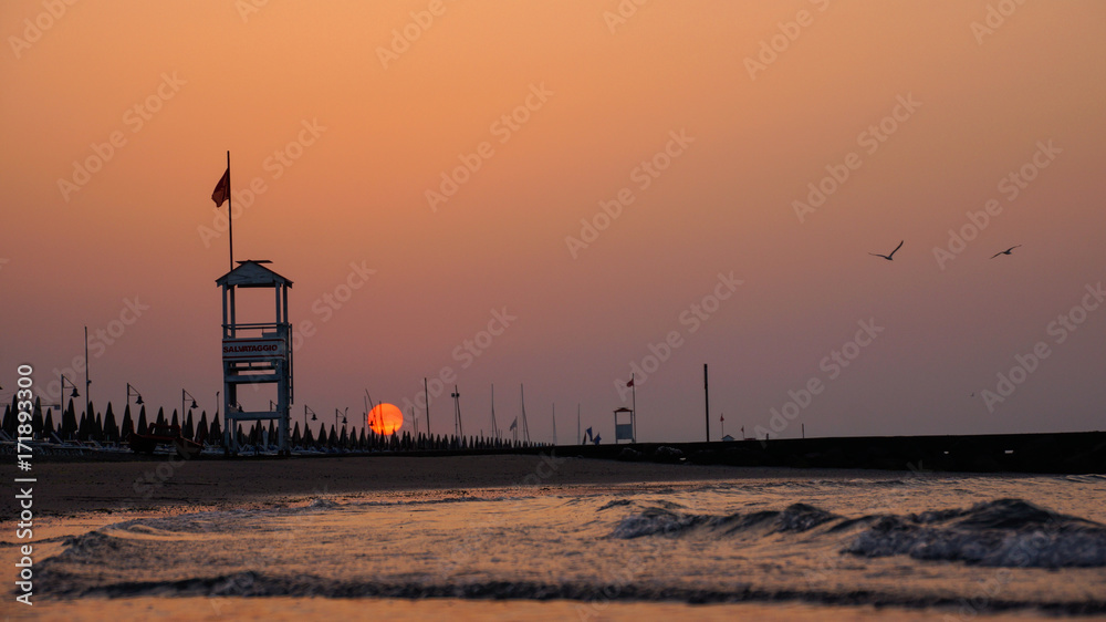Sonnenaufgang an der Adria