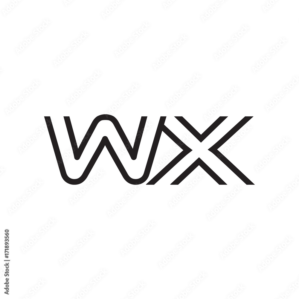 initial letter logo line unique modern WA to WZ initial letter logo line unique modern WA to WZ