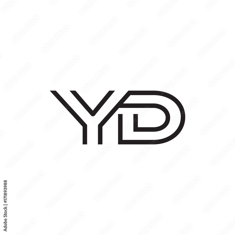 initial letter logo line unique modern YA to YZ initial letter logo line unique modern YA to YZ