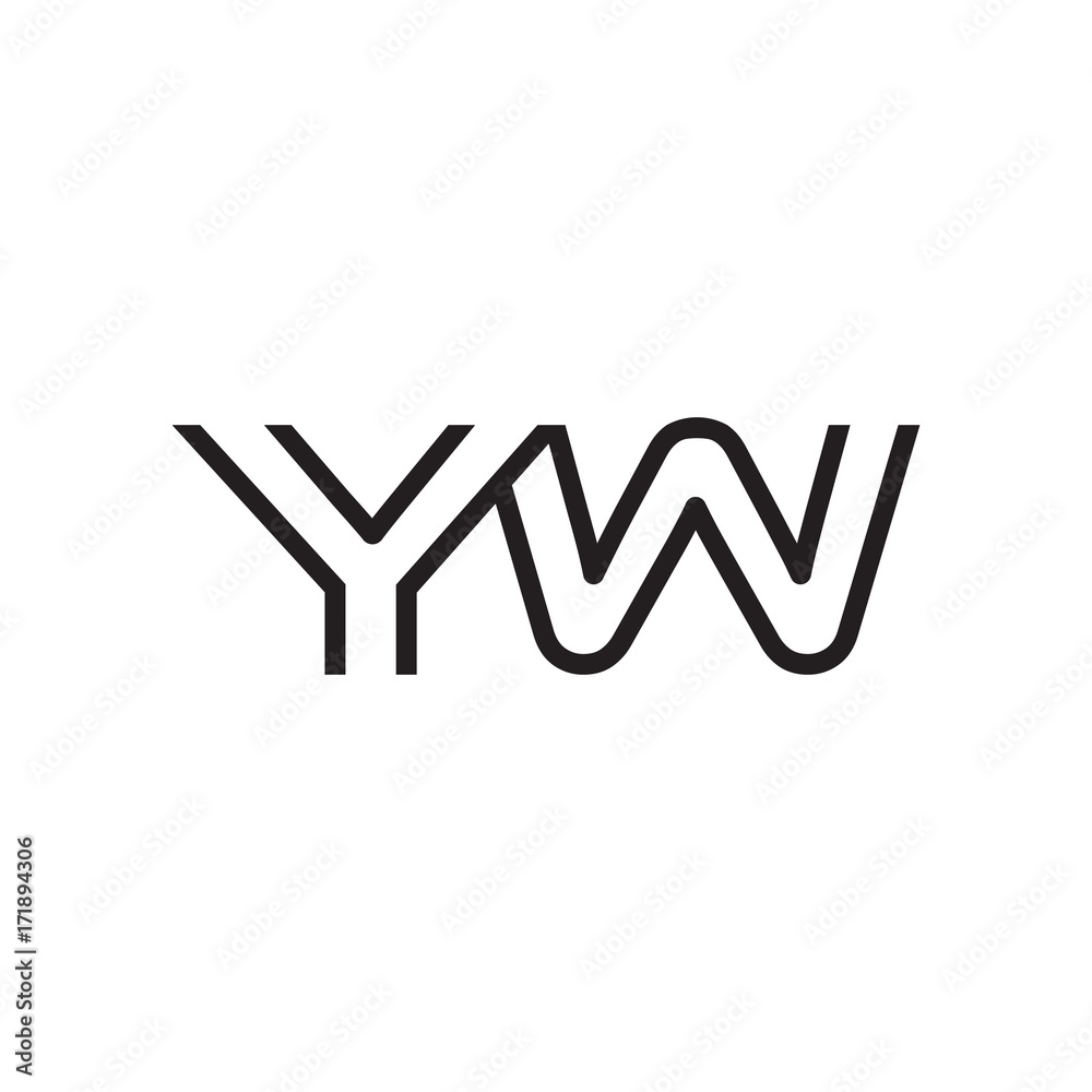 initial letter logo line unique modern YA to YZ initial letter logo line unique modern YA to YZ
