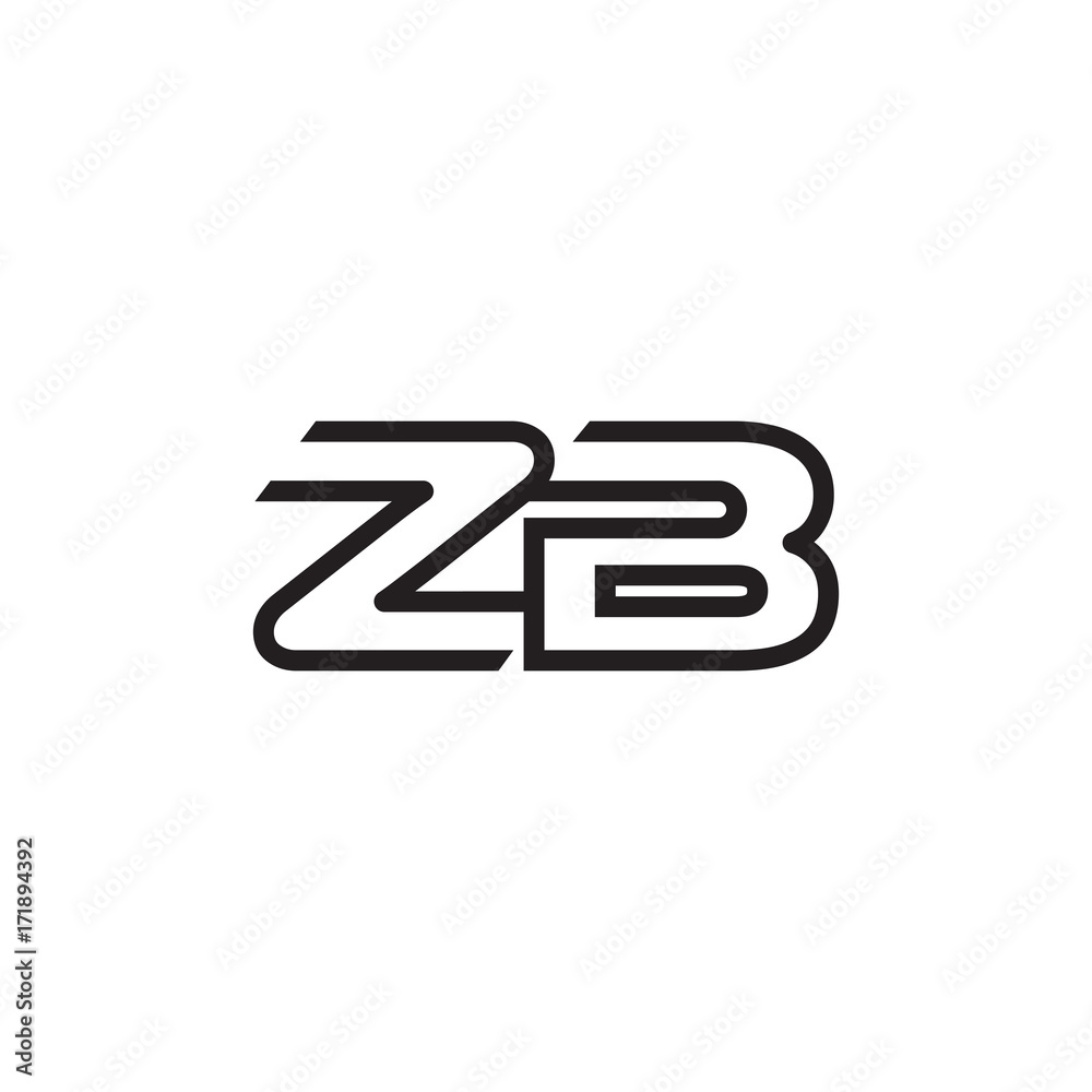 initial letter logo line unique modern ZA to ZZ initial letter logo line unique modern ZA to ZZ
