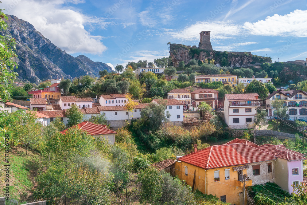 The Town of Kruje in Albania