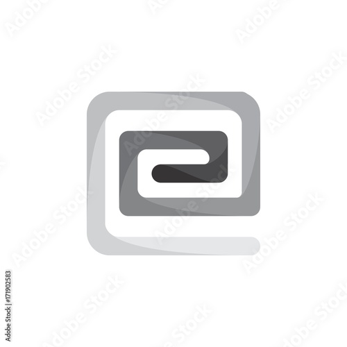e letter maze logo