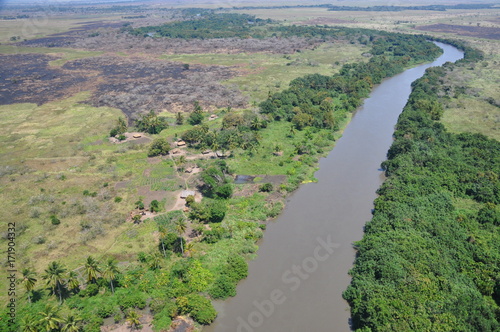 The view from the helicopter. Mozambique