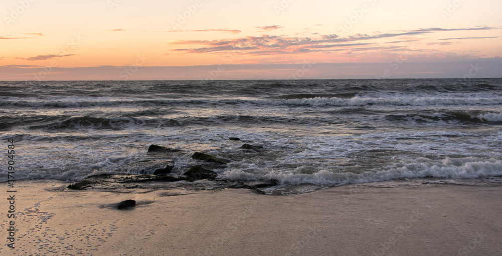 Rocky Coast Ocean Sunrise