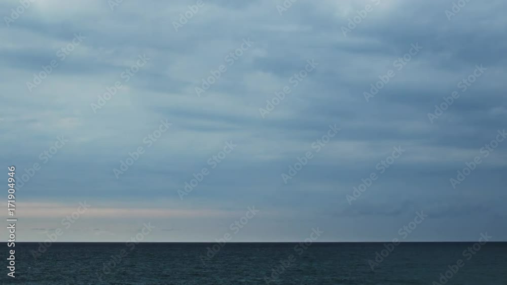 Dramatic clouds over the sea seamless time lapse Dramatic clouds over the sea seamless time lapse
