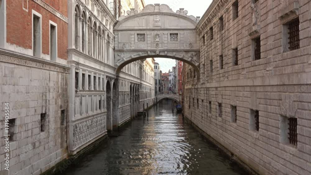 Bridge of Sighs or Ponte dei Sospiri in Venice, Italy, 4k
Bridge of Sighs or Ponte dei Sospiri in Venice, Italy, 4k