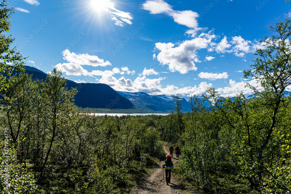 Hiking in the Scandinavian Wilderness Hiking in the Scandinavian Wilderness