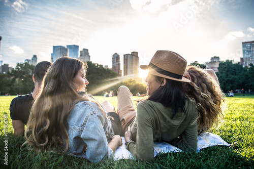 Group of friends in Central Park