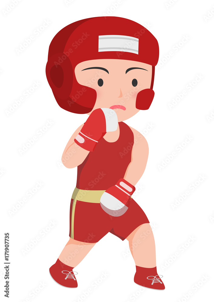 ボクシング　フリッカージャブの構え　アマチュアボクサー