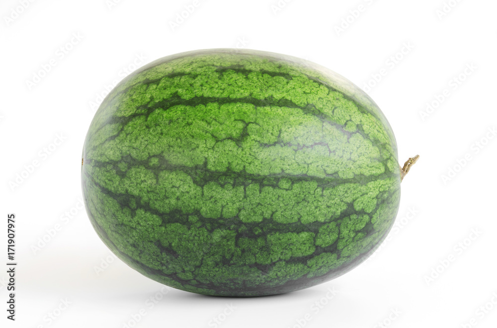 full watermelon isolate on white background full watermelon isolate on white background