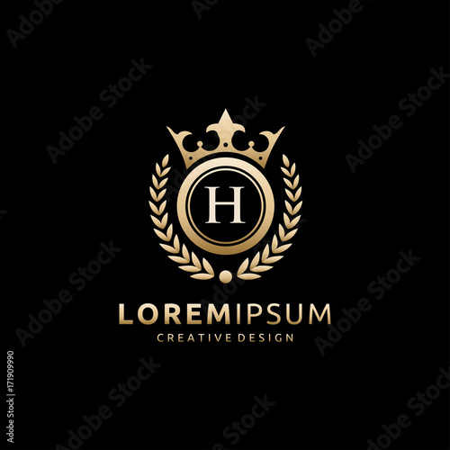 Royal Queen H Letter Logo