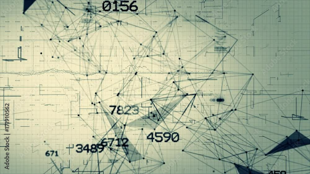 Network / math / numbers / code seamless looping motion background. High quality 3D animation rendered at 16-bit color depth. Network / math / numbers / code seamless looping motion background. High quality 3D animation rendered at 16-bit color depth.