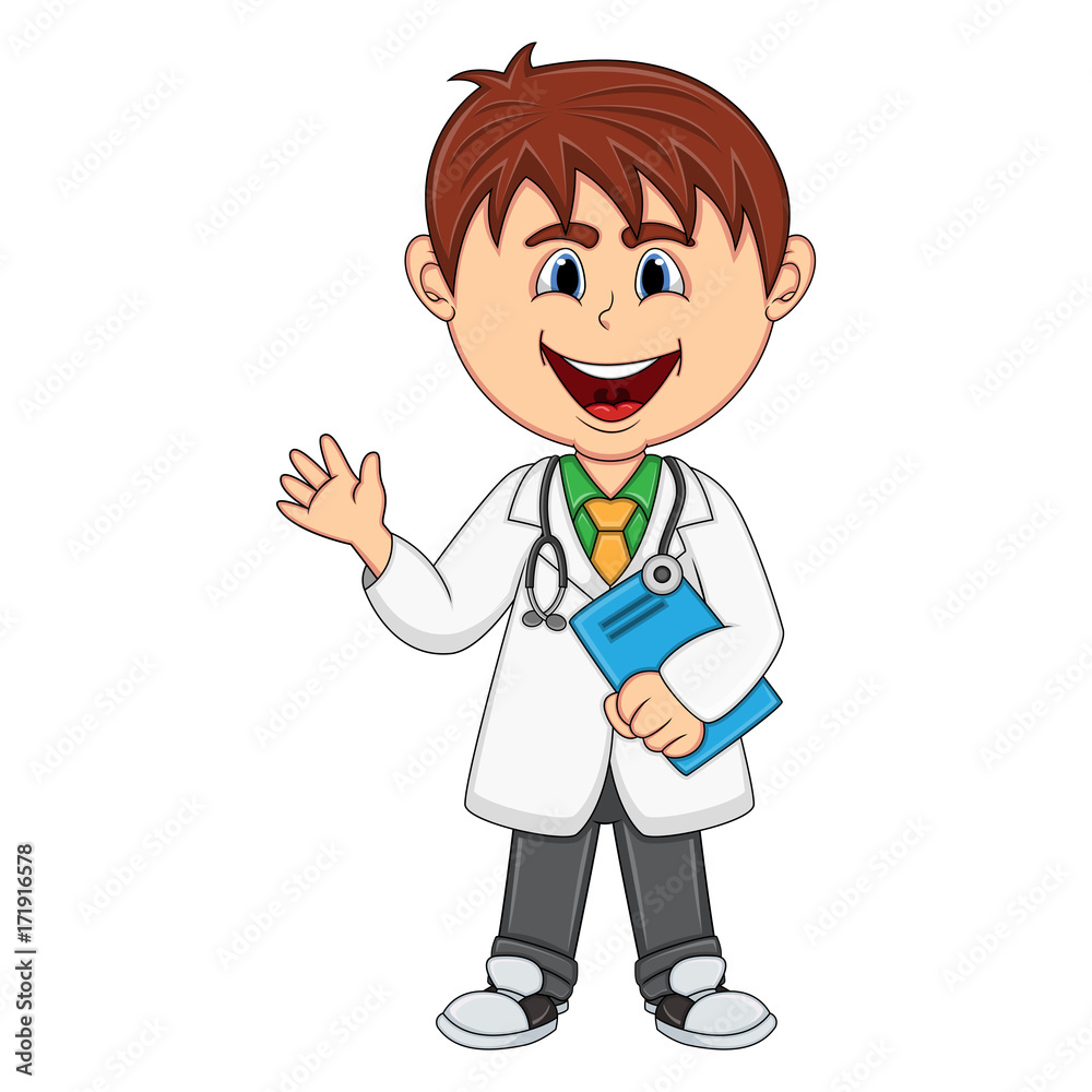 Doctor - Boy cartoon