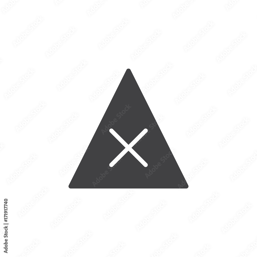 No bleach icon vector, filled flat sign, solid pictogram isolated on white. Symbol, logo illustration. No bleach icon vector, filled flat sign, solid pictogram isolated on white. Symbol, logo illustration.