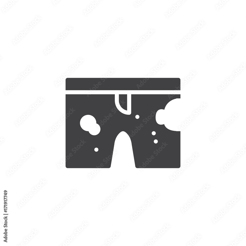 Dirty shorts icon vector, filled flat sign, solid pictogram isolated on white. Symbol, logo illustration. Dirty shorts icon vector, filled flat sign, solid pictogram isolated on white. Symbol, logo illustration.