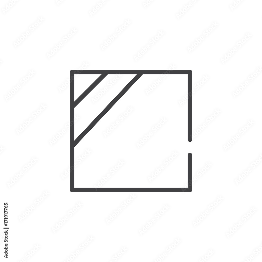 Dry line icon, outline vector sign, linear style pictogram isolated on white. Symbol, logo illustration. Editable stroke Dry line icon, outline vector sign, linear style pictogram isolated on white. Symbol, logo illustration. Editable stroke