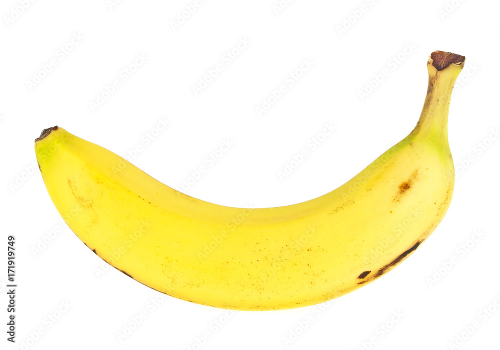 Banana isolated over white background