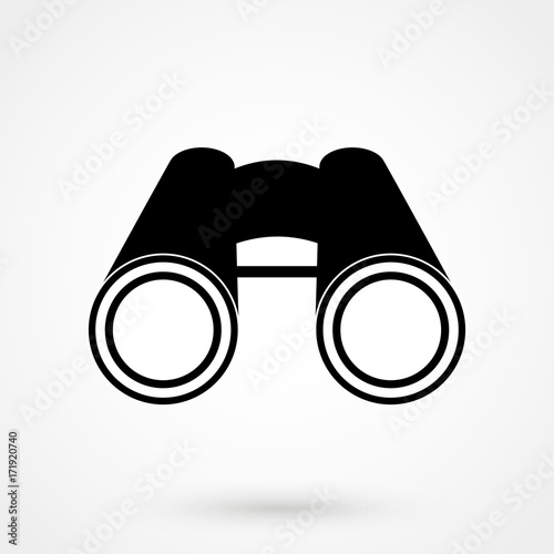 Binocular field glasses flat icon
