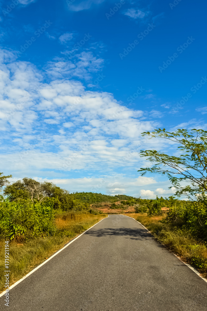 Beautiful Smooth Roads of South Goa with Amazing View, India Beautiful Smooth Roads of South Goa with Amazing View, India