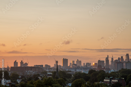 London Skyline seen from Primrose Hill. © charliephotox