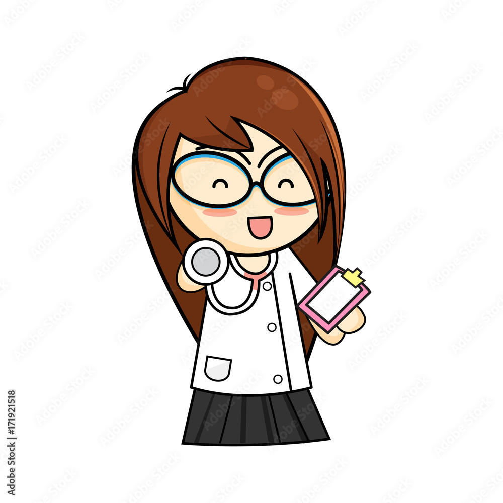 Female chinese doctor has various facial expressions many emotion Female chinese doctor has various facial expressions many emotion