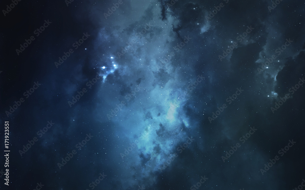 Nebula. Science fiction space wallpaper, incredibly beautiful planets, galaxies, dark and cold beauty of endless universe. Elements of this image furnished by NASA