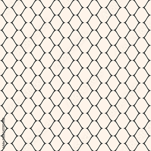 Subtle mesh texture. Vector seamless pattern, delicate lattice