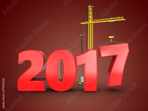 3d 2017 year sign