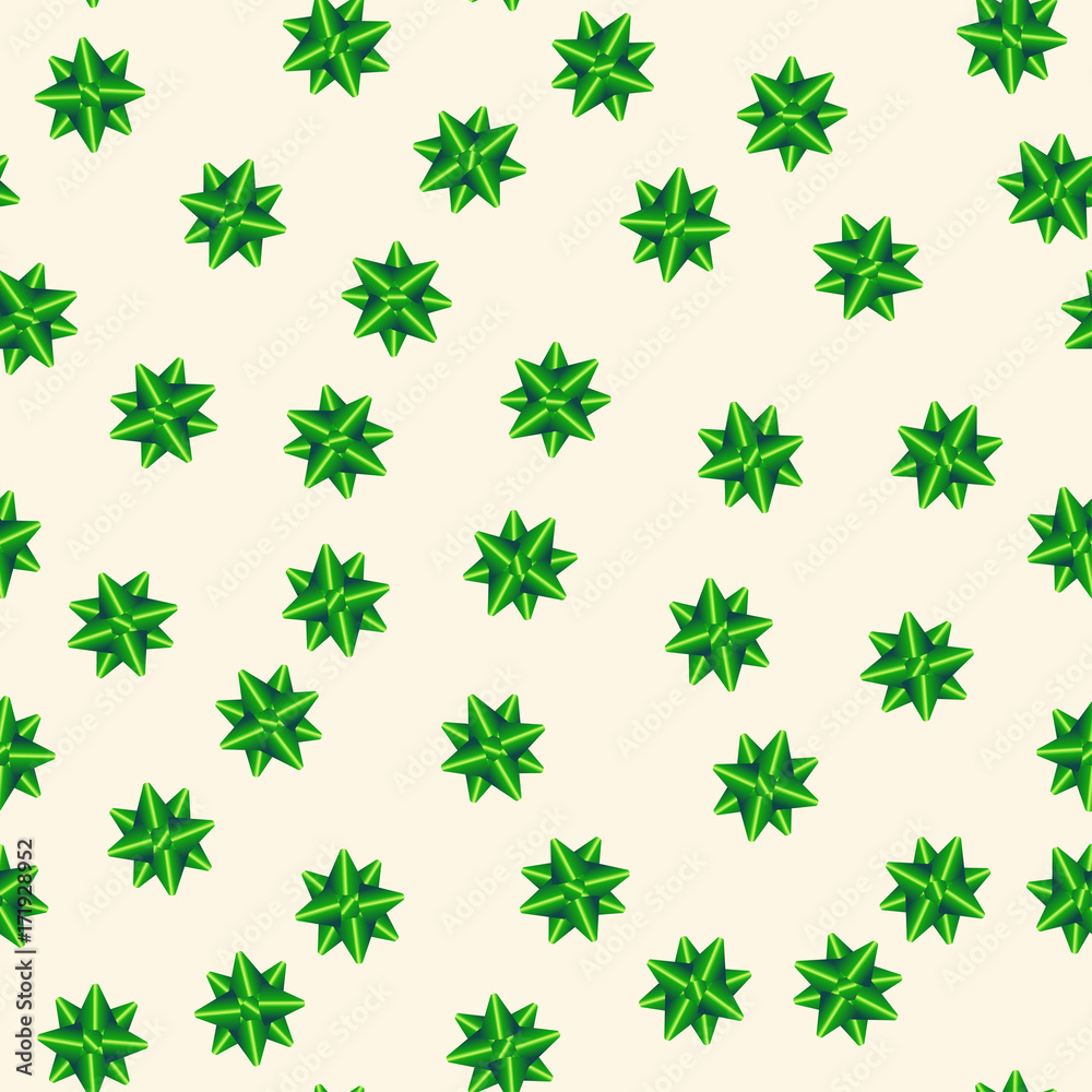 Green Christmas Bow Seamless Pattern Green Christmas Bow Seamless Pattern