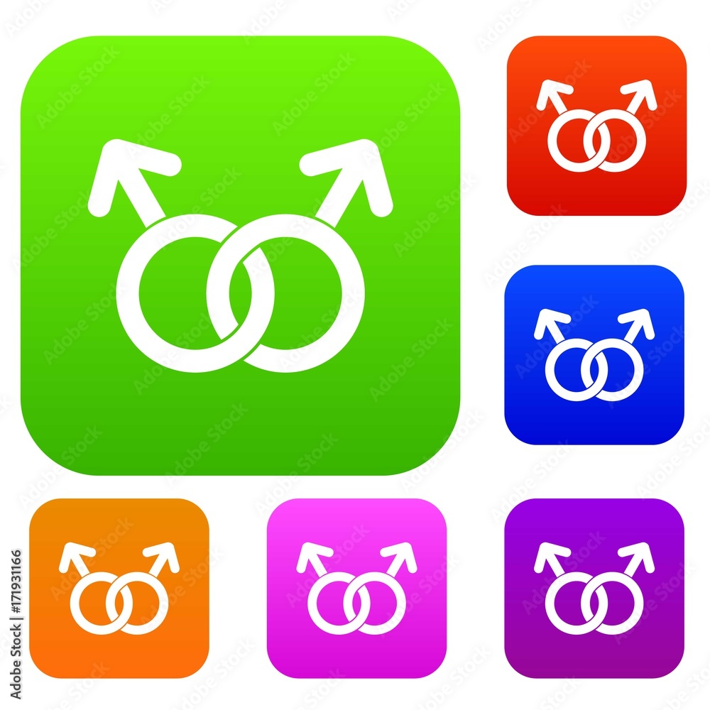 Gay love sign set collection Gay love sign set collection