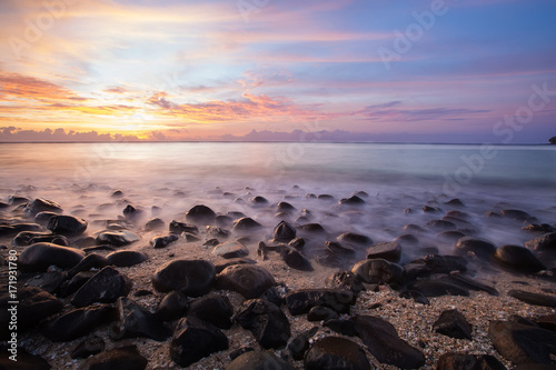 Scenic view at Indian ocean at Indonesia, Lombok island © Maygutyak
